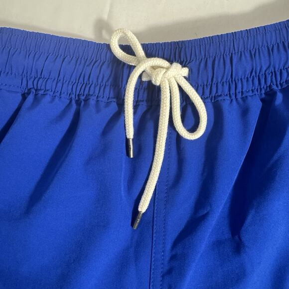 Polo Ralph Lauren Men's XL Blue Solid Polo Swim Trunks - Picture 5 of 8